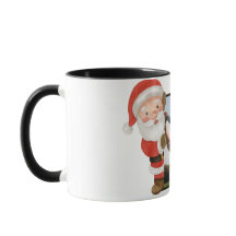 Personalisierter Weihnachtsmann-Foto-Weihnachtsbec