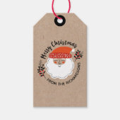 Personalisierter Weihnachtsmann Geschenkanhänger (Vorderseite)