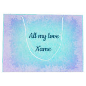 Personalisierter Weihnachtsmann Große Geschenktüte (Rückseite)