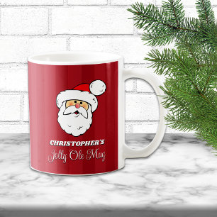 Personalisierter Weihnachtsmann Kaffeetasse