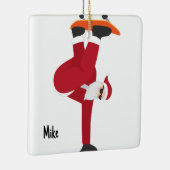 Personalisierter Weihnachtsmann Keramikornament (Rechts)