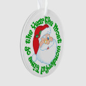 Personalisierter Weihnachtsmann Kinder Weihnachten Ornament (Vorderseite)