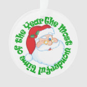 Personalisierter Weihnachtsmann Kinder Weihnachten Ornament (Vorderseite)