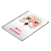 Personalisierter Weihnachtsmann Notizblock (Linke Seite)