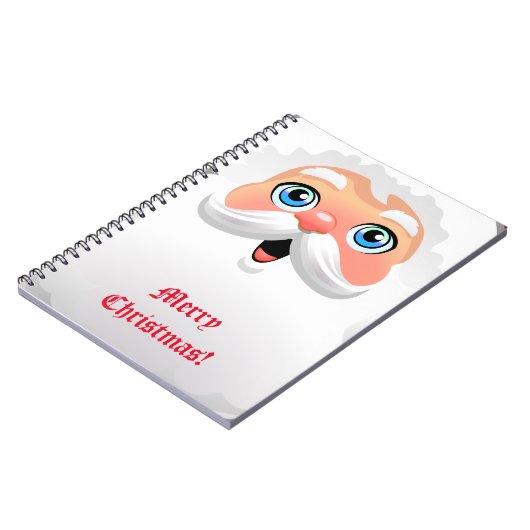 Personalisierter Weihnachtsmann Notizblock (Linke Seite)