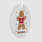 Personalisierter Weihnachtsmann Ornament (Vorderseite)