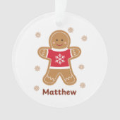 Personalisierter Weihnachtsmann Ornament (Vorderseite)
