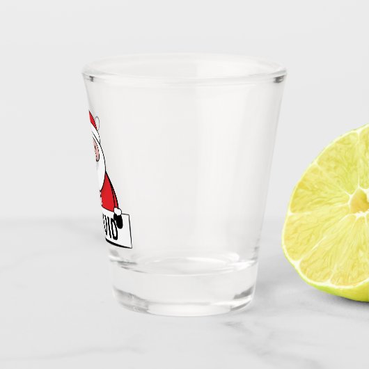 Personalisierter Weihnachtsmann Schnapsglas (Rechts)