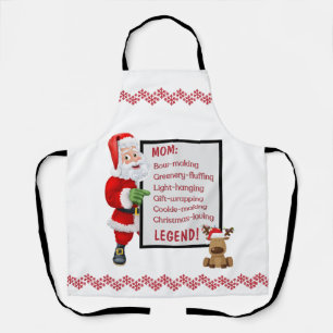 Personalisierter Weihnachtsmann Schürze