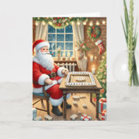 Personalisierter Weihnachtsmann spielt Mahjong Wei