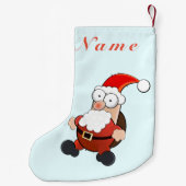 Personalisierter Weihnachtsmann-Strumpf mit Namen Kleiner Weihnachtsstrumpf (Rückseite)