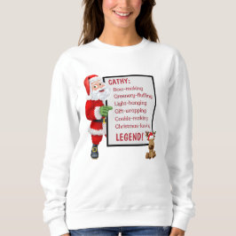 Personalisierter Weihnachtsmann Sweatshirt