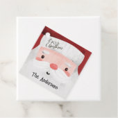 Personalisierter Weihnachtsmann Wasserfarben Weihn Geschenkanhänger (Beispiel)