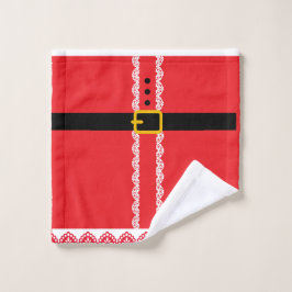 Personalisierter Weihnachtsmann Weihnachten  Waschlappen