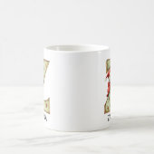 Personalisierter Weihnachtsmann-Weihnachtsmonogram Kaffeetasse (Mittel)