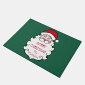 Personalisierter Weihnachtsmann Willkommen Türmche Fußmatte (Schrägansicht)