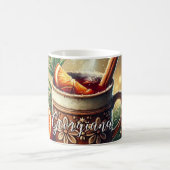 Personalisierter Weihnachtsmarkt Weinwanderwege Ma Kaffeetasse (Mittel)