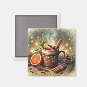 Personalisierter Weihnachtsmarkt Weinwanderwege Ma Magnet (Vorderseite/Rückseite)