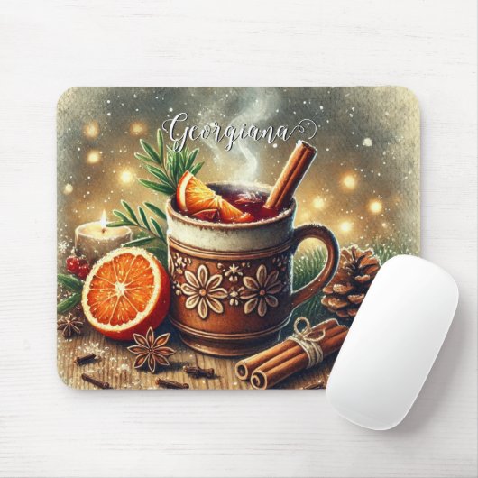 Personalisierter Weihnachtsmarkt Weinwanderwege Ma Mousepad (Mit Mouse)