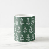 Personalisierter Weihnachtsmonogramm-Becher mit we Kaffeetasse (Mittel)