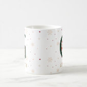 Personalisierter Weihnachtsmonogramm-G-Becher Kaffeetasse (Mittel)