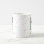 Personalisierter Weihnachtsmonogramm-H-Becher Kaffeetasse (Mittel)