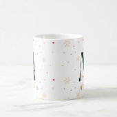 Personalisierter Weihnachtsmonogramm-M-Becher Kaffeetasse (Mittel)