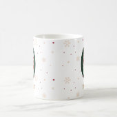 Personalisierter Weihnachtsmonogramm-O-Becher Kaffeetasse (Mittel)
