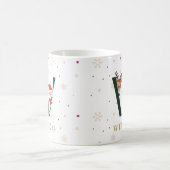 Personalisierter Weihnachtsmonogramm-W-Mug Kaffeetasse (Mittel)