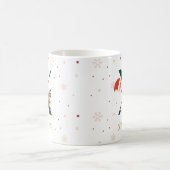 Personalisierter Weihnachtsmonogramm-X-Becher Kaffeetasse (Mittel)