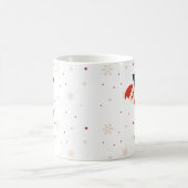 Personalisierter Weihnachtsmonogramm-Y-Becher Kaffeetasse (Mittel)