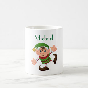 Personalisierter Weihnachtsmorgen Tasse/Elf Verwandlungstasse