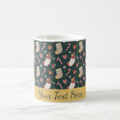Personalisierter Weihnachtsmuffin mit Weihnachtspl Kaffeetasse (Mittel)