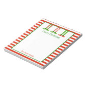 Personalisierter WeihnachtsNotepad | Festliche Elf Notizblock (Rotiert)
