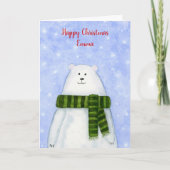 Personalisierter Weihnachtspolar Karte (Vorderseite)