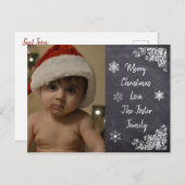 Personalisierter Weihnachtspostkartenstil Postkarte (Vorne/Hinten)