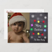 Personalisierter Weihnachtspostkartenstil Postkarte (Vorne/Hinten)