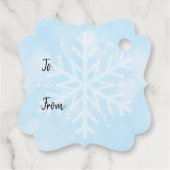 Personalisierter Weihnachtsrosa Schneemann Geschenkanhänger (Rückseite)