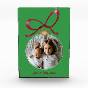 Personalisierter Weihnachtsschlüssel Fotoblock