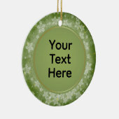 Personalisierter Weihnachtsschlüssel Keramik Ornament (Rechts)