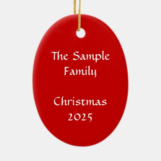 Personalisierter Weihnachtsschmuck (Hinten)