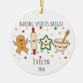 Personalisierter Weihnachtsschmuck 'Baking Spirits (Vorne)