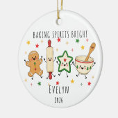 Personalisierter Weihnachtsschmuck 'Baking Spirits (Links)