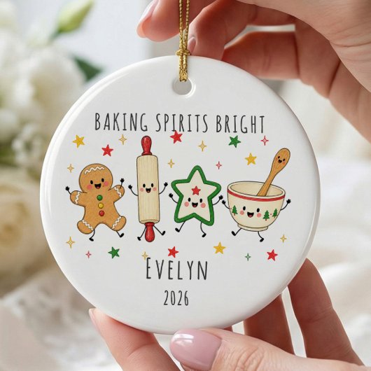 Personalisierter Weihnachtsschmuck 'Baking Spirits