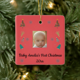 Personalisierter Weihnachtsschmuck für Babys erste