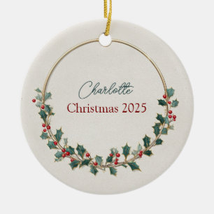 Personalisierter Weihnachtsschmuck im stilvollen L
