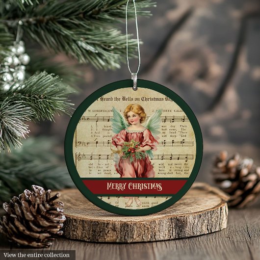 Personalisierter Weihnachtsschmuck im Vintage-Enge Ornament