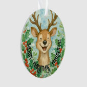 Personalisierter Weihnachtsschmuck Ornament (Vorderseite)