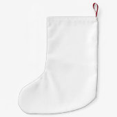 Personalisierter Weihnachtsschnee Kleiner Weihnachtsstrumpf (Rückseite)