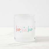 Personalisierter Weihnachtsschneemann mit hospho Mattglastasse (Mittel)